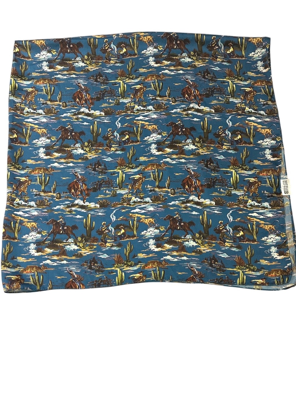 Double B Wild Rags Western Rodeo Print Scarf